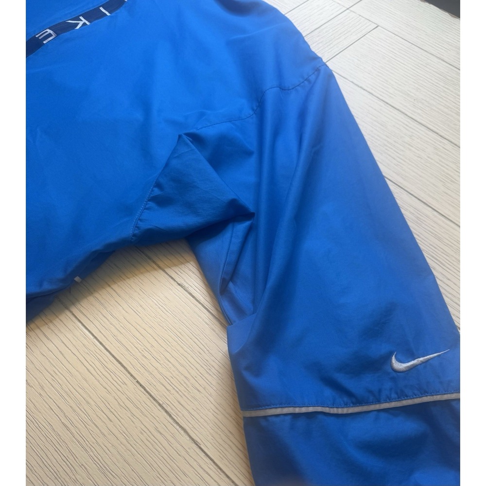 Nike Pullover Athletic Royal Blue & Black Windbreaker 1/2 zip. Poly. Mens. XL‎ - Picture 7 of 11